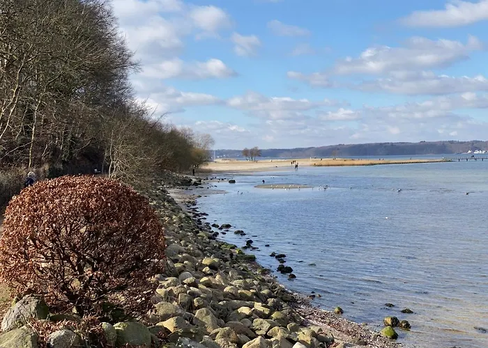 Strandblick Mit Strandkorb & Fahrraedern